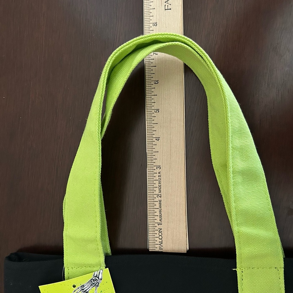 NWT Limited Edition Trader Joe's Black and Purple Canvas Tote Bag - Picture 6 of 9